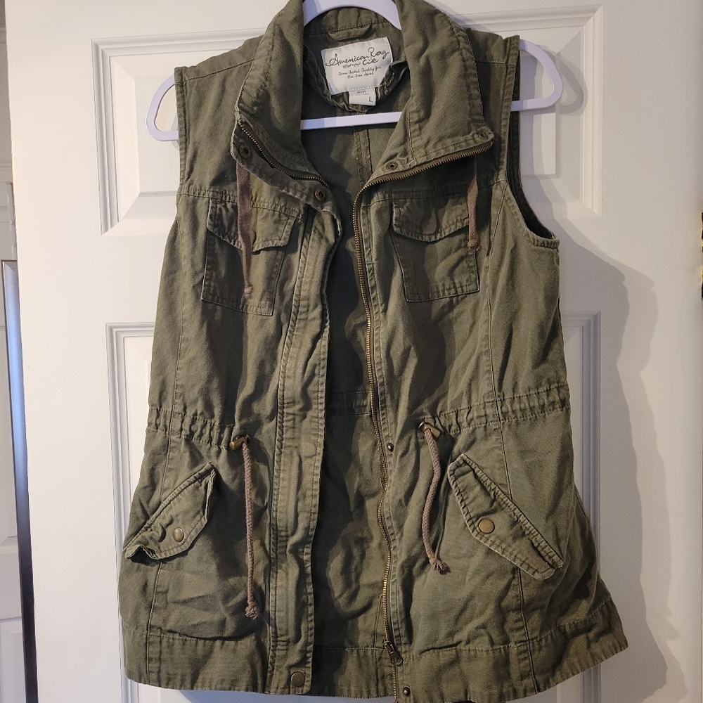 American Rag Army Green Vest